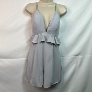Style State Gray Romper size 8